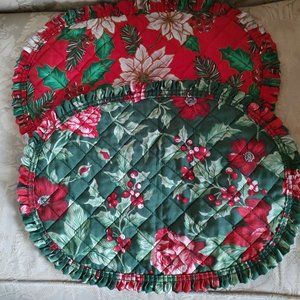 Handmade holiday placemats set of two